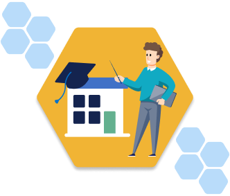 Male teacher at a school